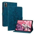 Custodia per tablet in pelle goffrata Giglio per Lenovo Legion Y700 2023 (blu scuro)