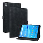 Custodia per tablet in pelle goffrata Giglio per Lenovo Tab M8 HD 8.0 (nera)