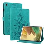 Custodia per tablet in pelle goffrata Giglio per Samsung Galaxy Tab S5e T720 (verde)