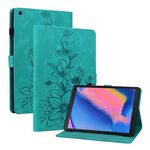 Custodia per tablet in pelle goffrata Giglio per Samsung Galaxy Tab A 8.0 2019 (verde)