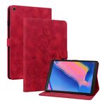 Custodia per tablet in pelle goffrata Giglio per Samsung Galaxy Tab A 8.0 2019 (rossa)