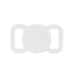 Per Airtag Pet Collar Tracker Custodia in silicone Custodia protettiva per dispositivo anti-smarrimento per cani (Bianco)