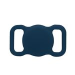 Per Airtag Pet Collar Tracker Custodia in silicone Custodia protettiva per dispositivo anti-smarrimento del cane (blu notte)