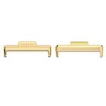 Per Huawei Watch Fit3 20mm 1 paio di connettori per cinturino in metallo (oro)