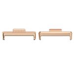 Per Huawei Watch Fit3 20mm 1 paio di connettori per cinturino in metallo (oro rosa)