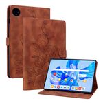 Custodia per tablet in pelle goffrata giglio per Huawei MatePad Pro 11 2022 (marrone)