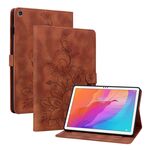 Custodia per tablet in pelle goffrata Lily per Huawei MatePad T 10s / Enjoy Tablet 2 (marrone)