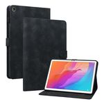 Per Huawei MatePad T 10s / Enjoy Tablet 2 Custodia tablet in pelle goffrata Lily (nera)