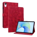 Custodia per tablet in pelle goffrata Giglio per Honor Pad X8 Pro / X9 2023 (rosso)
