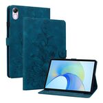 Custodia per tablet in pelle goffrata Giglio per Honor Pad X8 Pro / X9 2023 (blu scuro)