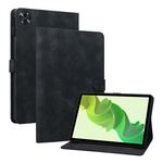 Custodia per tablet in pelle goffrata Giglio per Realme Pad 2 11.5 (nera)