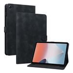 Custodia per tablet in pelle goffrata OPPO Pad Air Lily (nera)