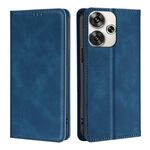 Per Xiaomi Redmi Turbo 3 5G Custodia per telefono in pelle magnetica Skin Feel (blu)