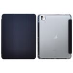 Custodia per tablet in pelle pressata elettrica a 3 pieghe per iPad Pro 11 2024 (nero)