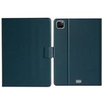 Per iPad Pro 11 2024 Custodia tablet in pelle intelligente in puro colore (verde intenso)