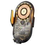 Caricabatterie wireless per supporto telefono per presa d'aria per auto C23 66W (nero)