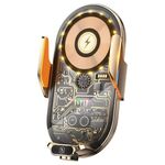 Caricabatterie wireless per supporto telefono per presa d'aria per auto C23 66W (oro)
