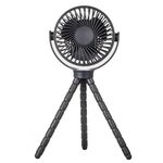 WX1020 Ventilatore estivo portatile portatile Ventilatore da tavolo flessibile per treppiede per polpo (nero)