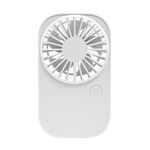 F11 Ventilatore portatile ricaricabile appeso al collo Ventilatore portatile di raffreddamento Ventilatore da tavolo a 3 velocità (bianco)