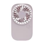 F11 Ventilatore portatile ricaricabile da appendere al collo Ventilatore portatile da tavolo a 3 velocità(Rosa)