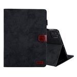 Custodia per tablet in pelle con trama in tessuto per iPad Pro 11 2024 (nera)