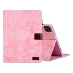 Custodia per tablet in pelle con trama in tessuto per iPad Pro 11 2024 (rosa)