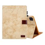 Custodia per tablet in pelle con trama in tessuto per iPad Pro 11 2024 (gialla)