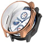 Per OPPO Watch X / OnePlus Watch 2 Custodia protettiva per orologio elettrolitico in TPU a copertura totale (oro rosa)