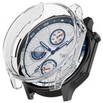 Per OPPO Watch X / OnePlus Watch 2 Custodia protettiva per orologio elettrolitico in TPU a copertura totale (trasparente)