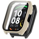 Per Xiaomi HayLou Smart Watch 2 Pro PC + Custodia protettiva per orologio integrata con pellicola temperata (bianco avorio)