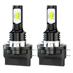 2 pezzi H11B 3570 2LED 80W Lampadine per fari auto Fendinebbia ad alta luminosità (Bianco)