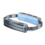 Cintura di ghiaccio Ventola di raffreddamento per sport all'aria aperta Mini ventilatore portatile (Cielo scuro)