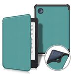 Per KOBO Clara Color 2E 2022 Custodia per tablet intelligente in pelle TPU con tensione di colore solido (verde scuro)