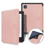 Per KOBO Clara Color 2E 2022 Custodia per tablet intelligente in pelle TPU con tensione di colore solido (oro rosa)