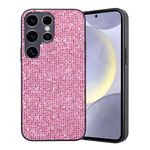 Per Samsung Galaxy S24 Ultra 5G Custodia per telefono ibrida in TPU con polvere glitterata (rosa)