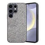 Per Samsung Galaxy S24 Ultra 5G Custodia per PC ibrida in TPU con polvere glitterata (Argento)