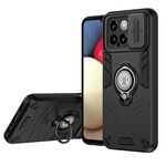 Per Xiaomi 14 Camshield Custodia per telefono con supporto ad anello (nero)