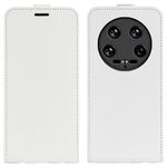 Custodia per telefono in pelle con vibrazione verticale con struttura Xiaomi 14 Ultra R64 (bianca)