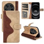 Per Xiaomi 14 Custodia per cellulare in pelle con chiusura orizzontale con cuciture ultra (giallo)