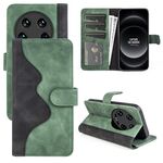 Per Xiaomi 14 Custodia per cellulare in pelle con chiusura orizzontale con cuciture Ultra (verde)