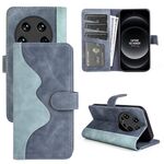 Custodia per telefono in pelle con vibrazione orizzontale Ultra Stitching per Xiaomi 14 (blu)