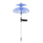 Luci per meduse in fibra ottica solare Lampada da esterno a LED impermeabile per decorazione da giardino, Stile: Stelle (Tubo trasparente)