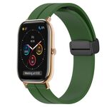 Per Amazfit GTS 20mm cinturino in silicone con chiusura magnetica tinta unita (verde militare)