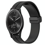 Per Garmin Vivomove Sport 20mm Cinturino in silicone con chiusura magnetica in tinta unita (nero)