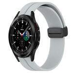 Per Samsung Galaxy Watch4 Classic 42mm 20mm Cinturino magnetico in silicone con chiusura magnetica (grigio)