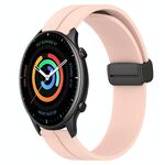 Per Amazfit GTR 2 cinturino in silicone con chiusura magnetica tinta unita da 22 mm (rosa)