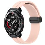 For Honor Watch GS Pro 22mm Cinturino in silicone con chiusura magnetica a tinta unita (rosa)