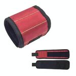 Cinturino da polso magnetico potente multifunzionale per la lavorazione del legno elettrico, stile: tre file rosso