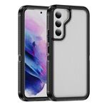 Per Samsung Galaxy S22 5G Guard Life Custodia impermeabile per telefono smerigliata (nera + trasparente)