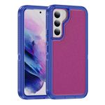 Per Samsung Galaxy S22 5G Guard Life Custodia impermeabile per telefono smerigliata (blu + rosa rossa)